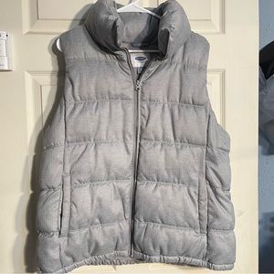Old Navy Puffer Vest Herringbone